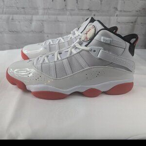 Nike Air Jordan 6 Rings White University Red Men's Sz 11